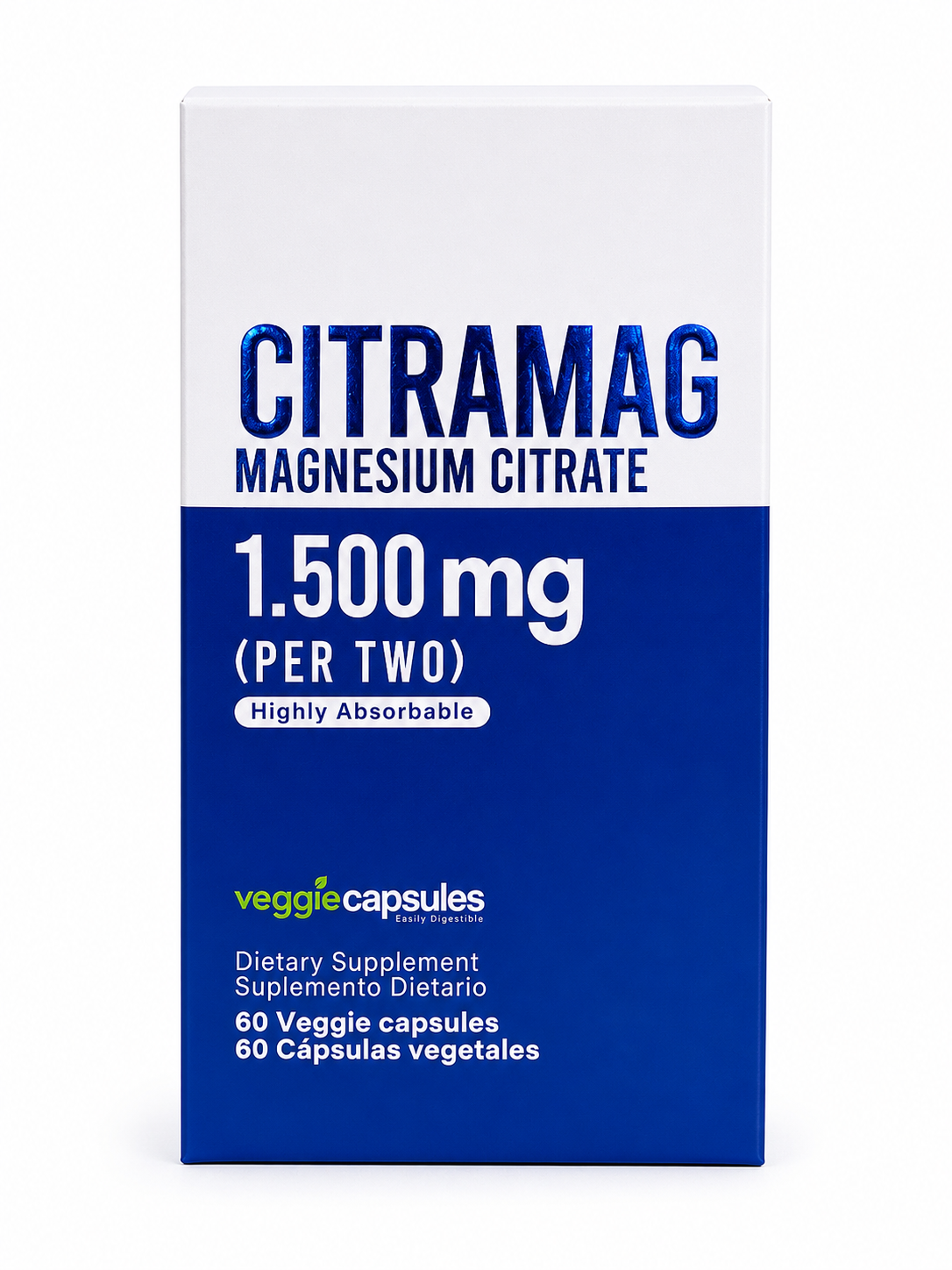 CITRAMAG MAGNESIUM CITRATE 1500 MG 60 CAPSULAS HEALTHY AMERICA