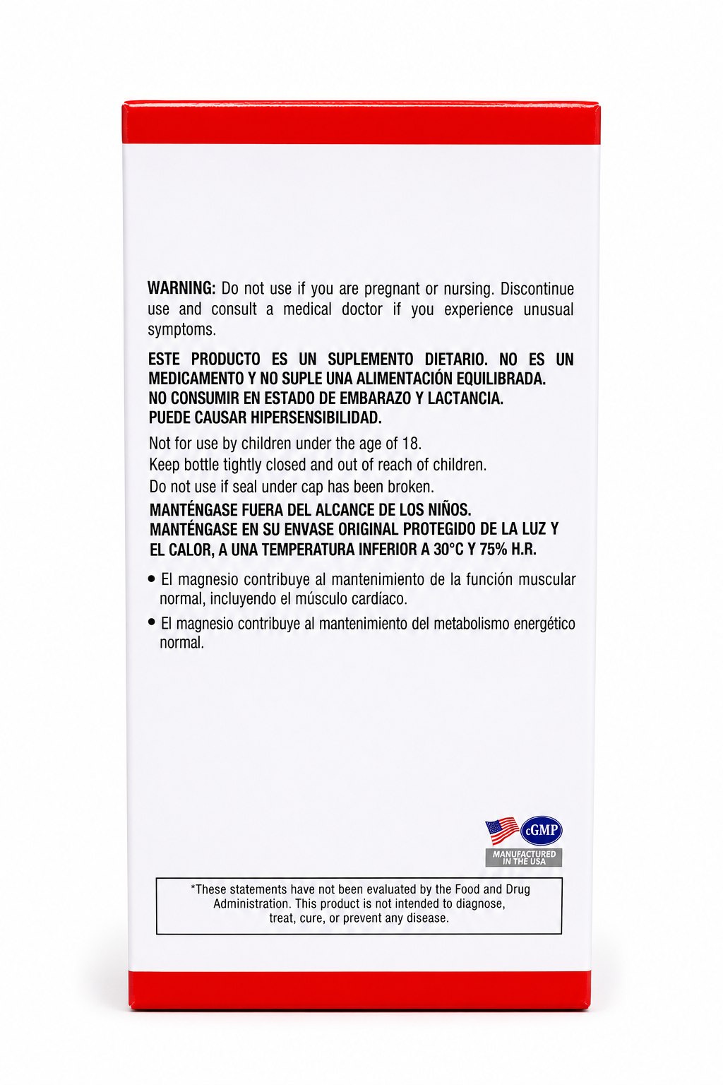 SUPER MAGNESIUM 400 MG 100 CAPSULAS HEALTHY AMERICA