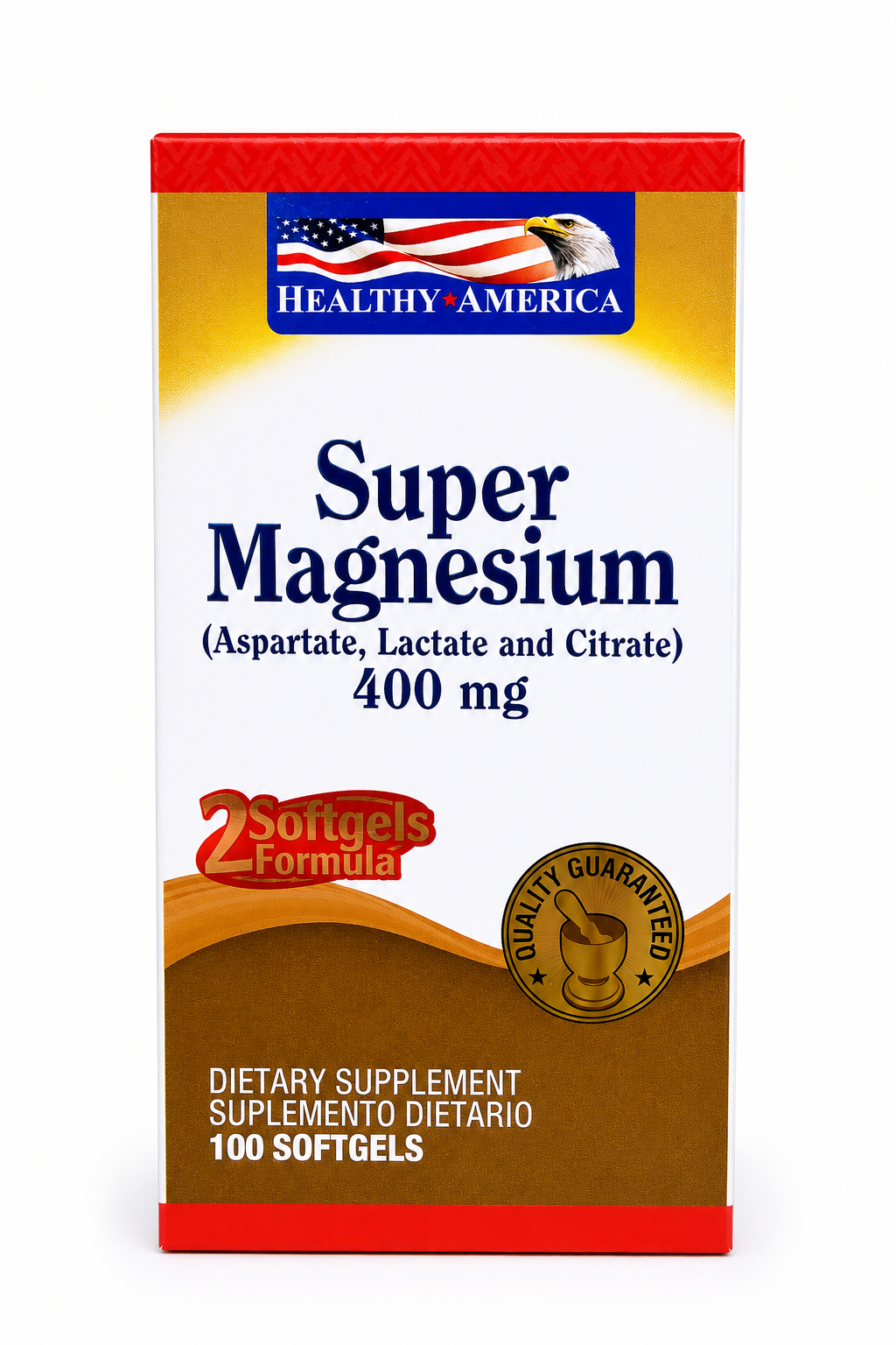 SUPER MAGNESIUM 400 MG 100 CAPSULAS HEALTHY AMERICA