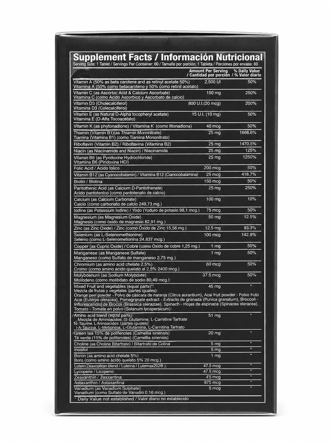 MAX FOR MEN 60 TABLETS HEALTHY AMERICA