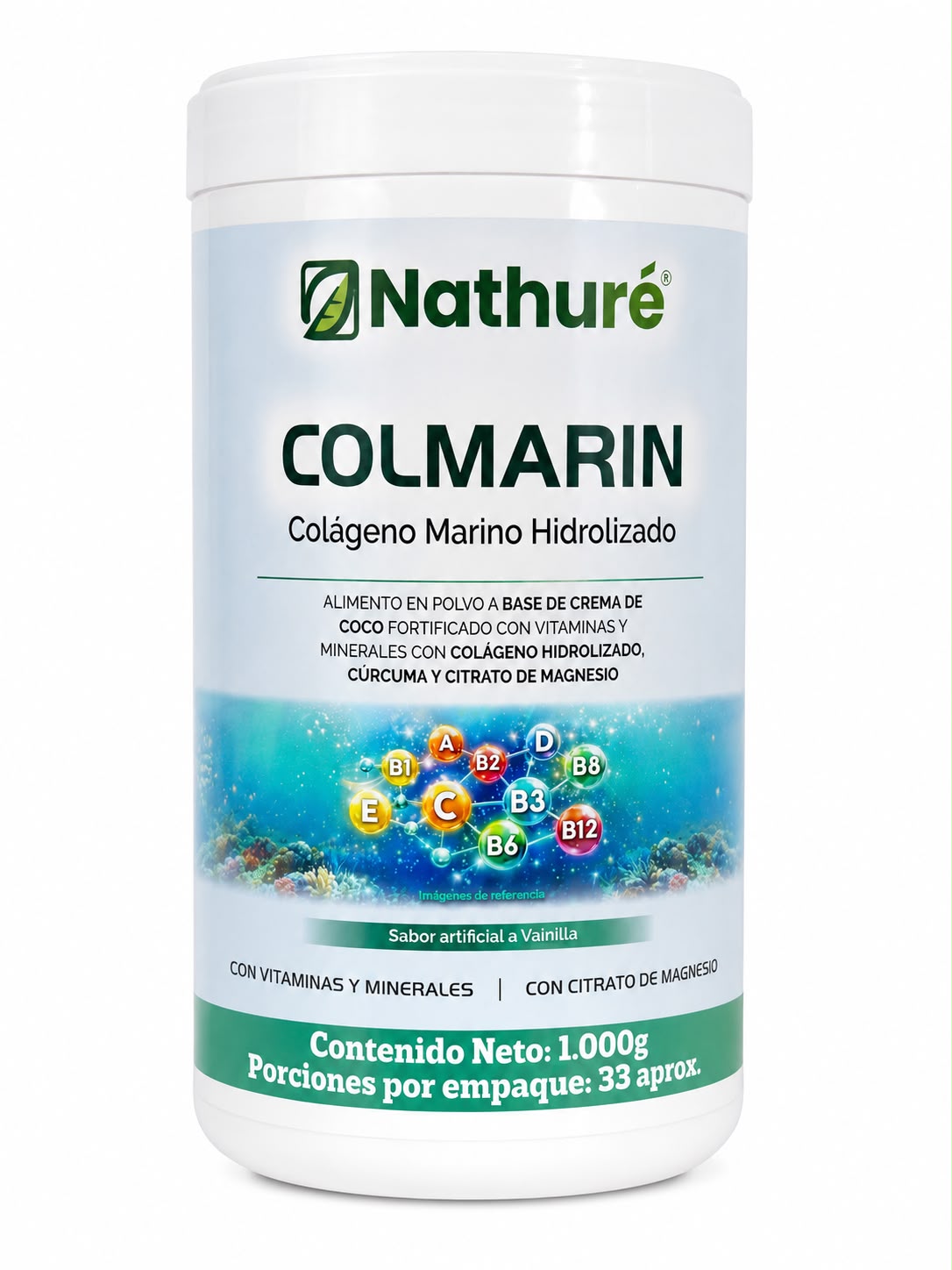 COLMARIN COLÁGENO MARINO HIDROLIZADO 1000 GRAMOS NATHURE