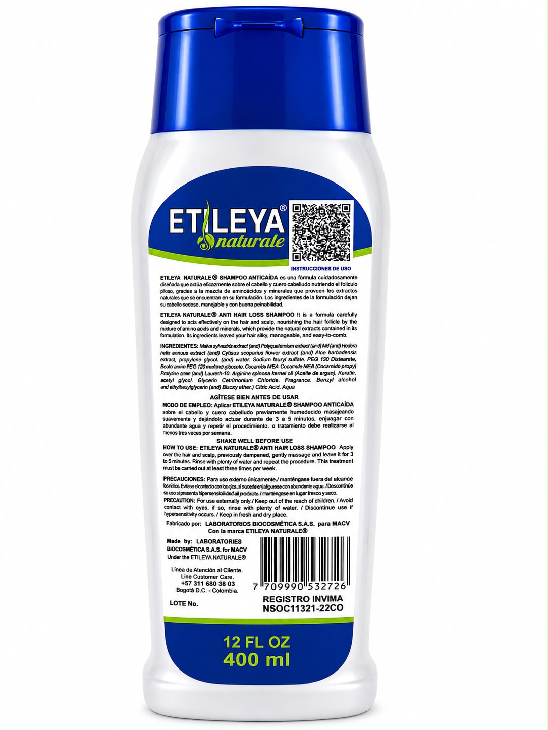 SHAMPOO ETILEYA 400 ML