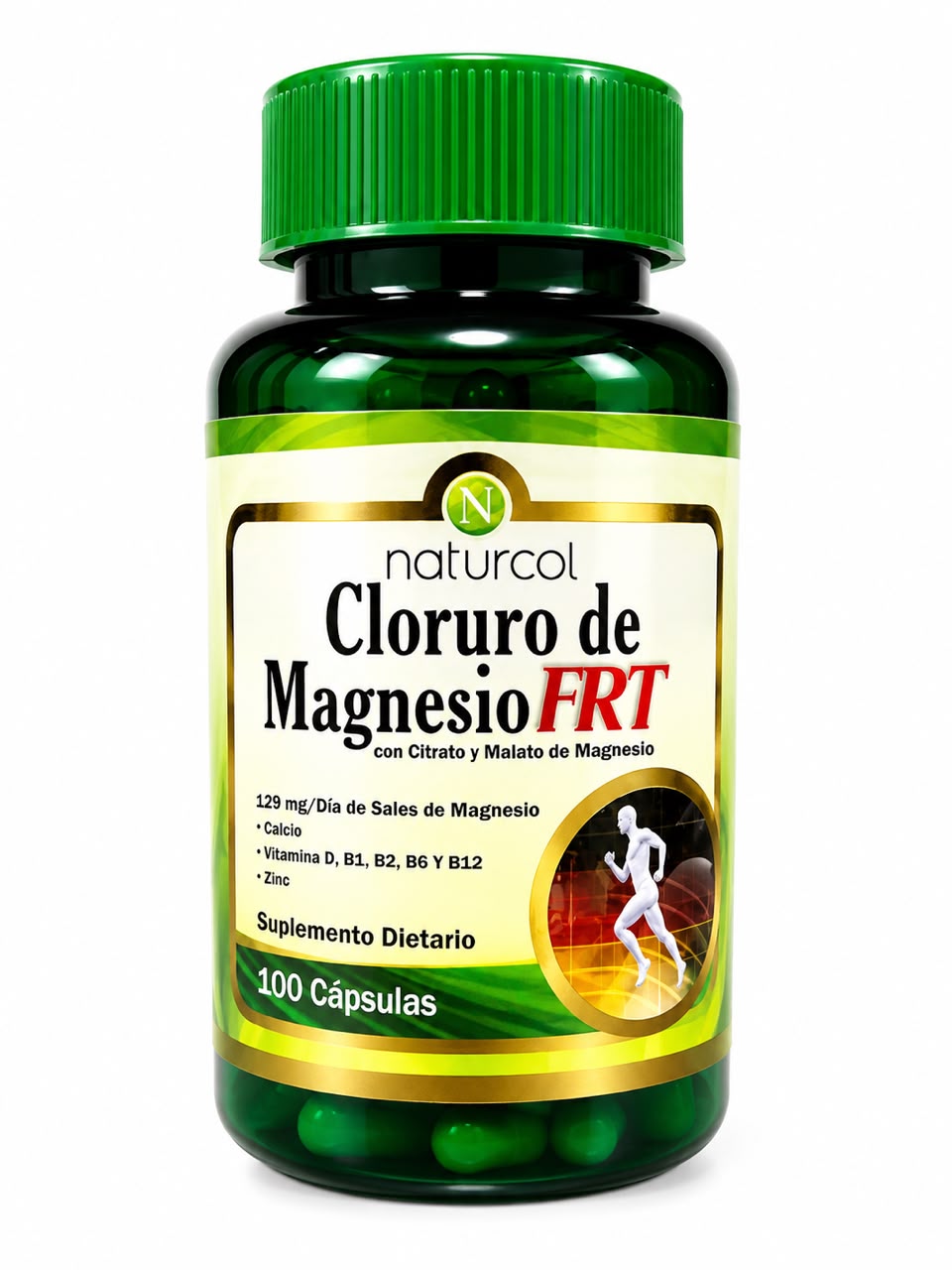 CLORURO DE MAGNESIO FRT CON CITRATO Y MALATO DE MAGNESIO 100 CAPSULAS NATURCOL