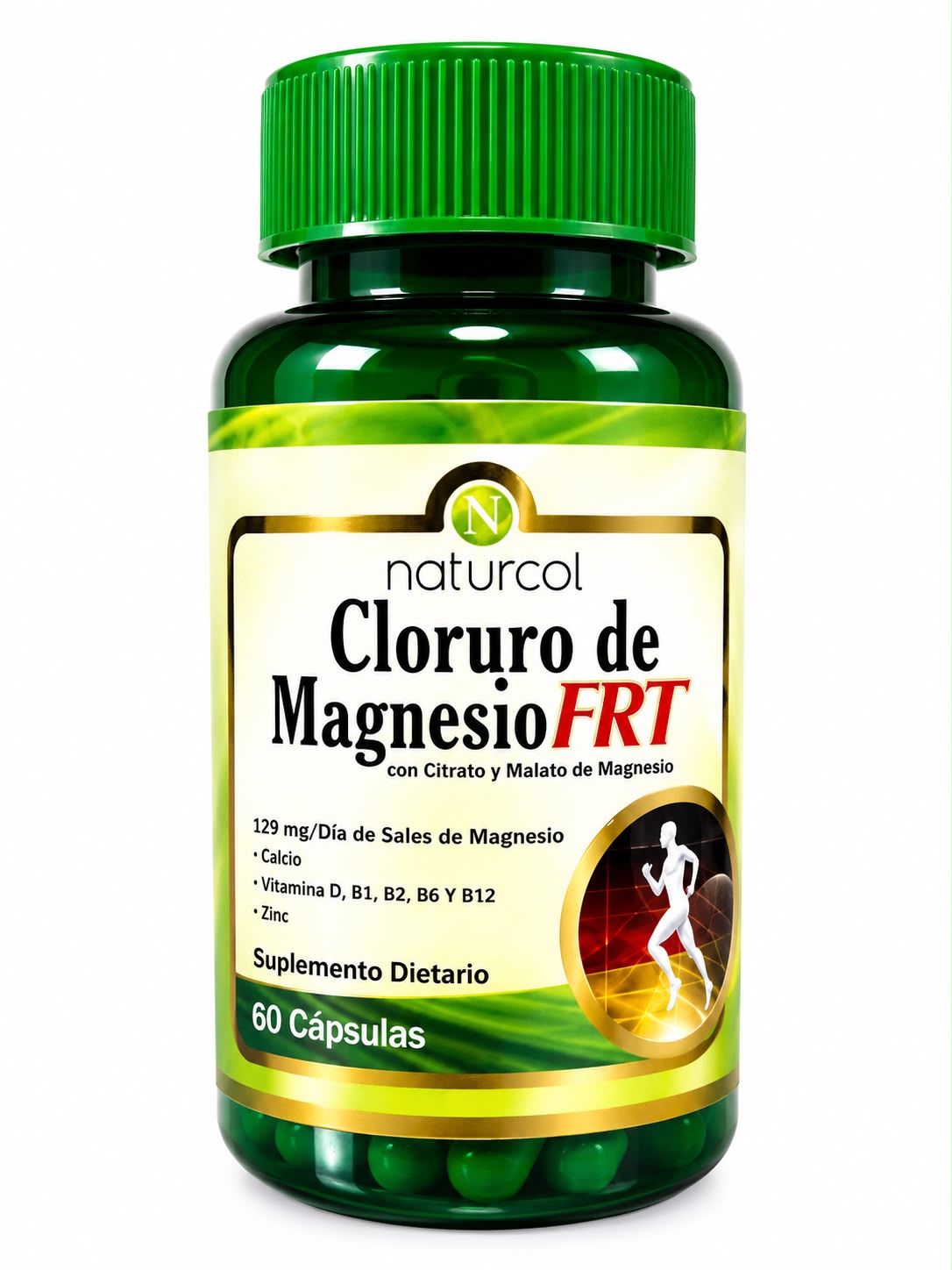 CLORURO DE MAGNESIO FRT CON CITRATO Y MALATO DE MAGNESIO 60 CAPSULAS NATURCOL